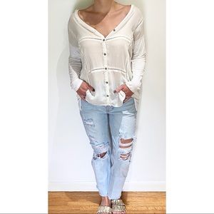 White top / blouse Anthropologie size small